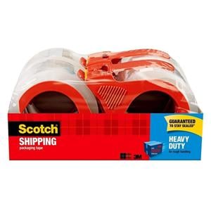 Heavy-Duty Shipping Tape w/ Dispenser 1 7/8 in x 54.6 Yd 4/Pack 4/Pk