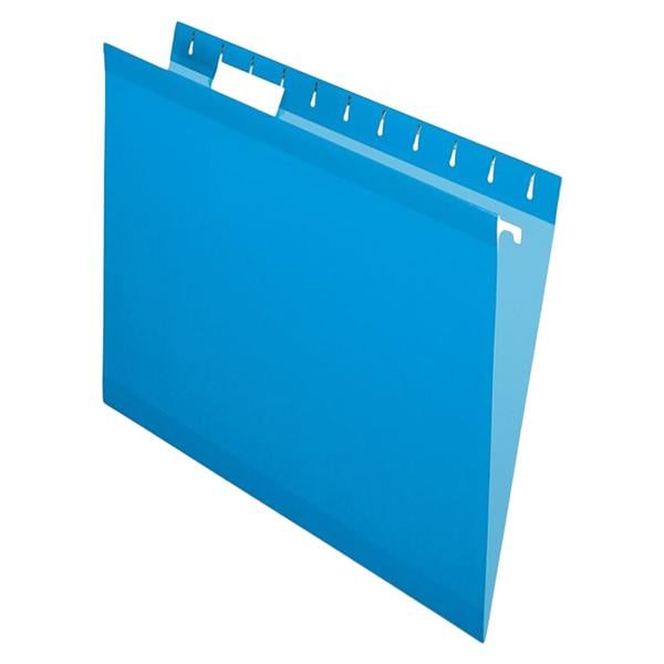 Office Depot Hanging Folders 8 1/2" x 11" Letter Size Blue 25/Box 25/Bx