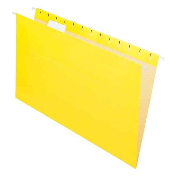 2-Tone Hng FIle Fldr 1/5 Cut 8.5 in x 14 in Lgl Sz Yellow 25/Box 25/Bx