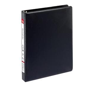 Nonstick Round-Ring Binder 1 in Rings Black Ea