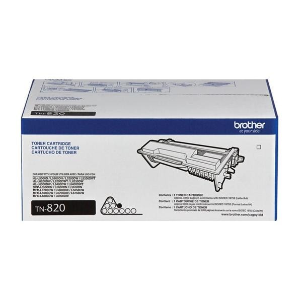 Cartridge Toner TN820 Hi-Yld Black Ea Ea