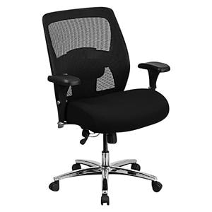 Big & Tall Ergonomic Mesh Office Chair Black & Gray Fabric 29x32x45.5" Each