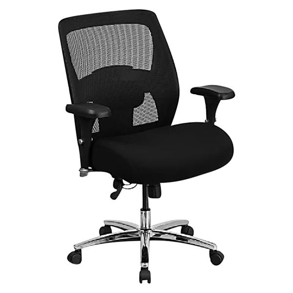 Big & Tall Ergonomic Mesh Office Chair Black & Gray Fabric 29x32x45.5" Each