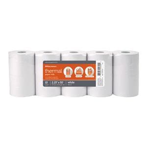 OD Brand Thermal Paper Rolls 2-1/4"x50' White 10/Pk