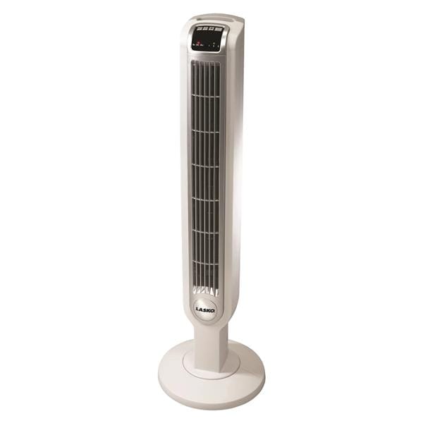 Lasko® 3-Speed Tower Fan with Remote Control, 36"H x 12"W x 12"D, White Ea