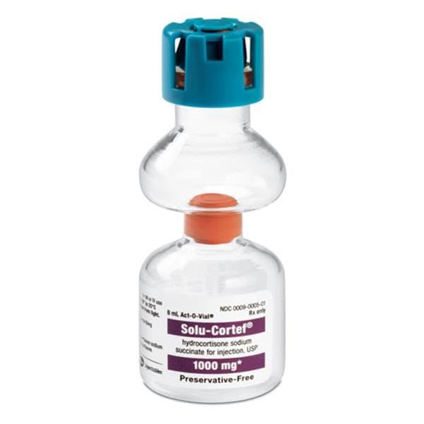 Solu-Cortef Injection 1000mg PF SDV Act-O-Vial 8mL 8mL/Vl