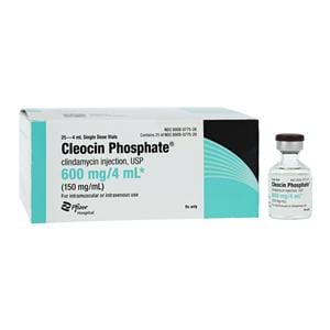 Cleocin Phosphate Injection 150mg/mL SDV 4mL 25Vls/Bx