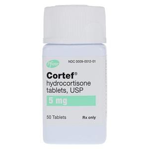 Cortef Tablets 5mg Bottle 50/Bottle Each