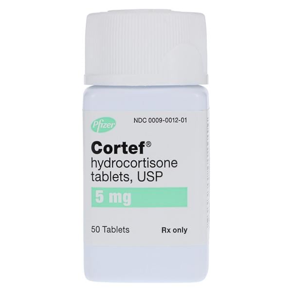 Cortef Tablets 5mg Bottle 50/Bottle Each