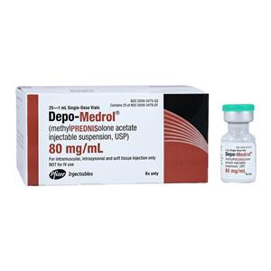 Depo-Medrol Injection 80mg/mL SDV 1mL 25/Bx