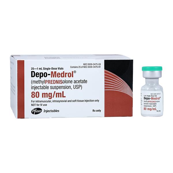 Depo-Medrol Injection 80mg/mL SDV 1mL 25/Bx