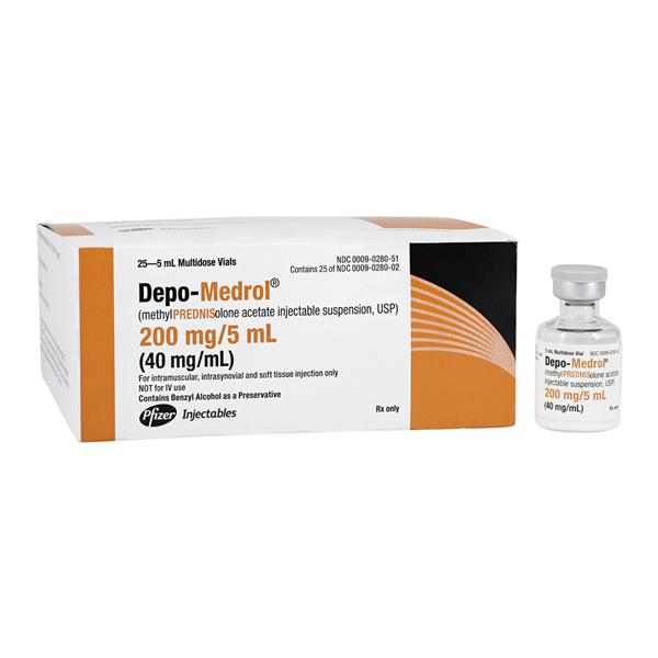 Depo-Medrol Injection 40mg/mL MDV 5mL 25/Package