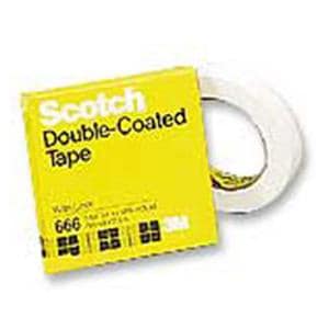 Scotch 665 Permanent Double-Sided Tape 1" x 1296" 1/PK