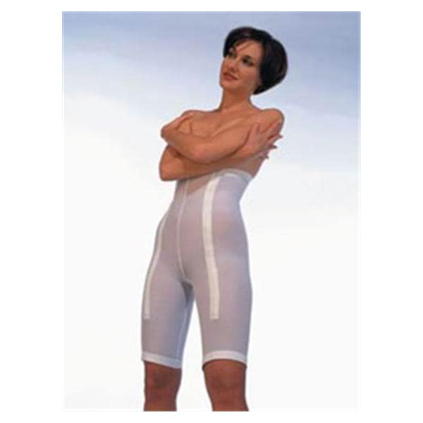 SupportWear Plastic Surgery Girdle Mid Thigh Large Women 29-30" White