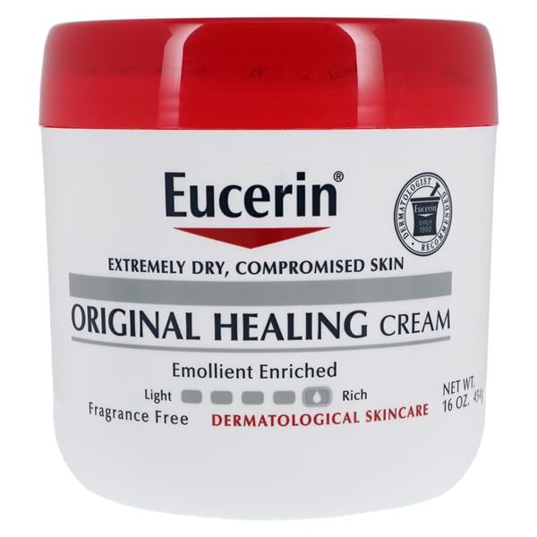 Eucerin Original Repair Cream 16oz FrgrncFr Non-Comedogenic, Hlng Sthng Skn 1Lb, 12 EA/CA