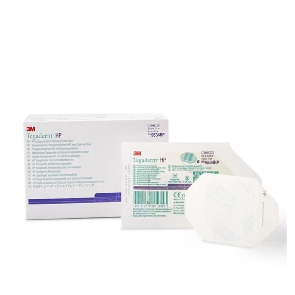 Tegaderm HP Film Dressing 2.375x2.75" Sterile Adhesive LF, 4 BX/CA