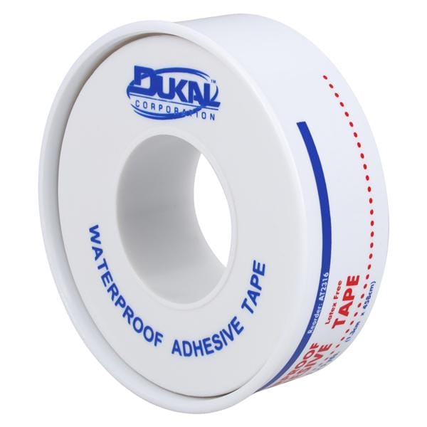 Dukal Dressing Tape Cloth .5"x5yd White Non-Sterile 24/Bx, 18 BX/CA