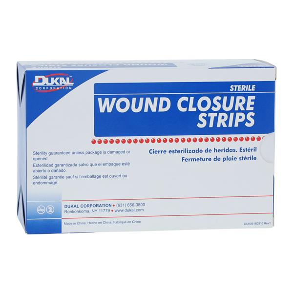 Wound Closure Strip Non-Woven Fibers 1x4" Breathable Transparent 200/Bx, 4 BX/CA