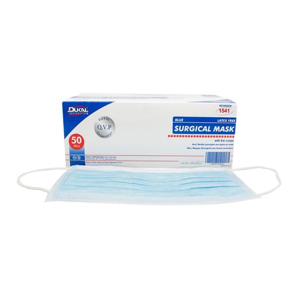 Surgical Mask ASTM Level 1 Blue 50/Bx, 6 BX/CA