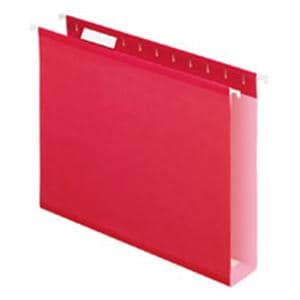 Extra-Capacity Hanging Folders Letter Size Red 25/Pack 25/Bx