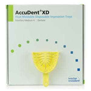 AccuDent XD Disposable Dentate Tray Perforated 4 Medium Upper Refill Pack 12/Pk