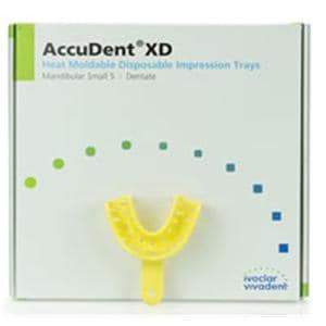 AccuDent XD Disposable Dentate Tray Perforated 5 Small Lower Refill Pack 12/Pk