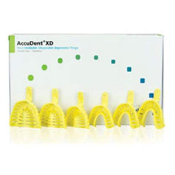 AccuDent XD Disposable Dentate Impression Tray Perforated Astd Combination 24/Pk