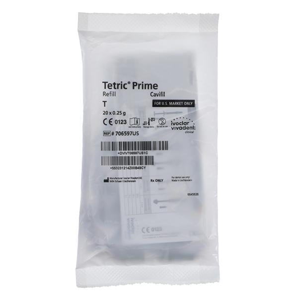 Tetric Prime Universal Composite Translucent Cavifil Refill 20/Pk