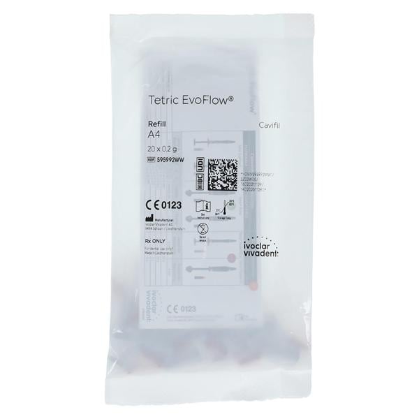 Tetric EvoFlow Flowable Composite A4 Dentin Cavifil Refill 20/Bx