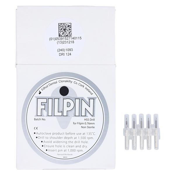 Filpin Twist Drill Large 0.76 mm/0.027 in 5/Bx
