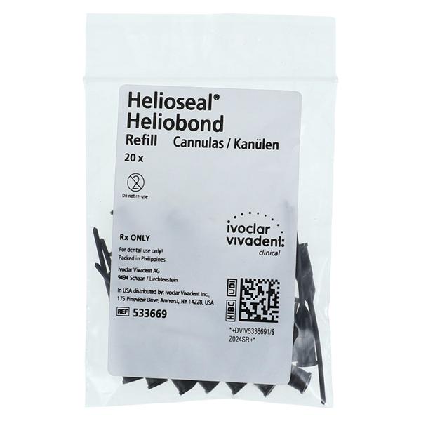 Helioseal Cannulas Black 20/Pk