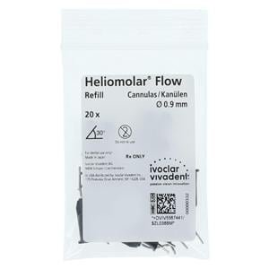 Heliomolar Flow / Helioseal F Luer-Lock Applicator Tips Black 20/Pk