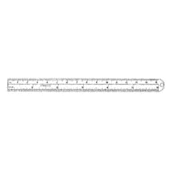 Ruler 6x1/2" Stainless Steel Ea