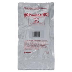 Dopamine HCl in 5% Dextrose Injection 800mg/Bag 1600mcg/mL Bag 500mL 12/Ca