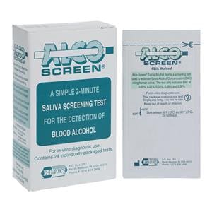 Alco-Screen Alcohol Test Kit CLIA Waived 24/Bx, 12 BX/CA