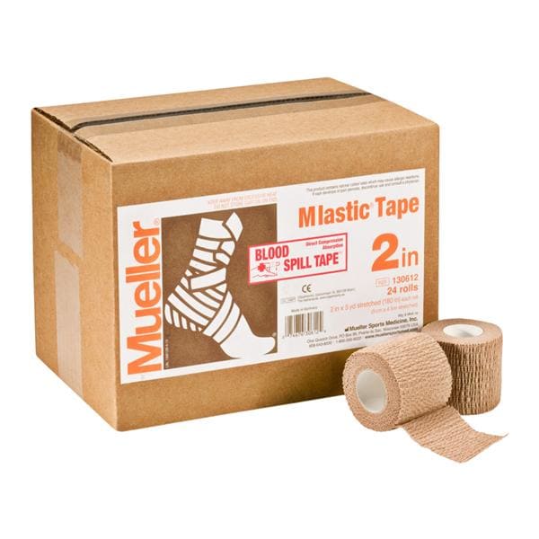 Stretch Tape Elastic 2"x5yd Tan 24/CA