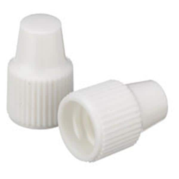 Wheaton Dropper Tip Cap Polypropylene White 100/Ca