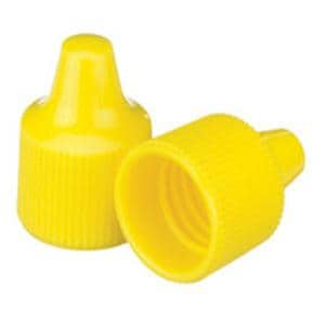 Wheaton Dropper Tip Cap Polypropylene Yellow 100/Ca