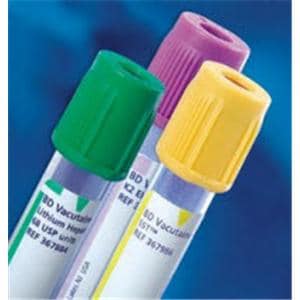 Vacutainer Venous Blood Collection Tube Blue 6mL Hemogard Closure Plastic 100/Bx, 10 BX/CA