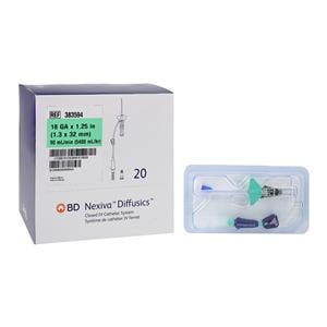 Nexiva IV Catheter 18 Gauge 1-1/4" Closed End 20/Bx, 4 BX/CA