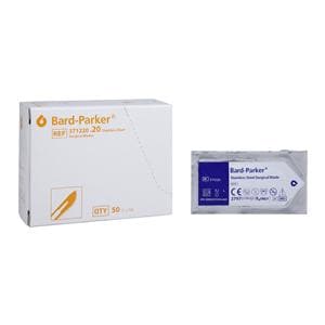 Bard-Parker Stainless Steel Sterile Surgical Blade #20 Disposable 50/Bx