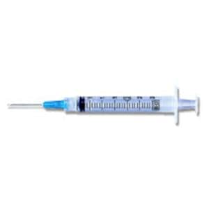 Hypodermic Syringe/Needle 25gx5/8" 3cc Blue Conventional Low Dead Space 100/Bx, 8 BX/CA