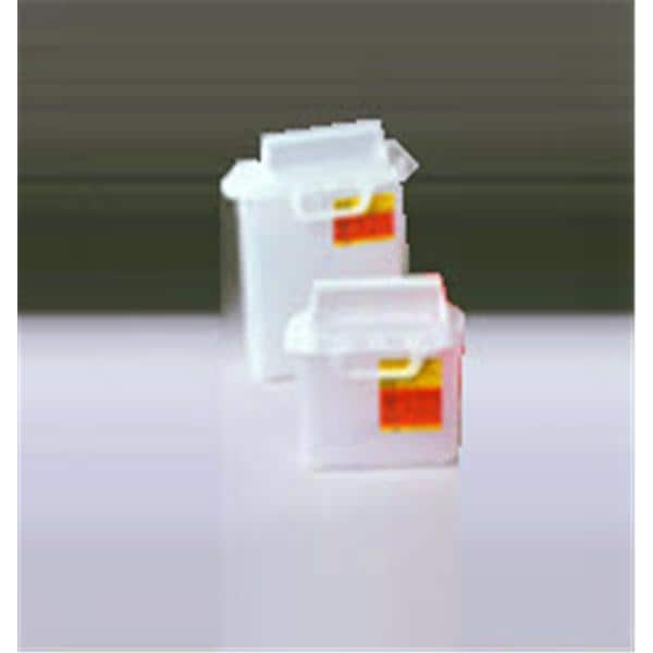 Sharps Container 2g Rd 12.45x1.72x6" Hrzntl Counterbalanced Dr Ld Plstc 2gal/Ea, 10 EA/CA