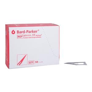 Bard-Parker Carbon Steel Sterile Surgical Blade #11 Disposable 50/Bx