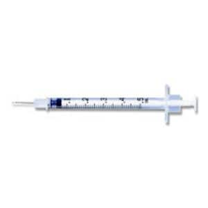 TB Syringe/Needle 27gx1/2" 0.5cc Gray Conventional No Dead Space 100/Bx