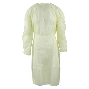 Isolation Gown 3 Layer SMS X-Large Yellow 10/Pk