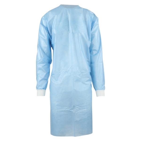 Isolation Gown AAMI Level 4 Coated Polypropylene X-Large Blue 10/PK