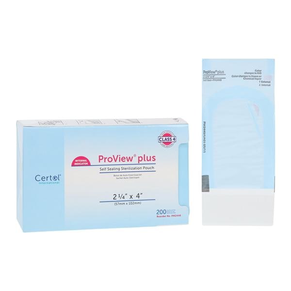 Proview Sterilization Pouch 2.25 in x 4 in 200/Bx