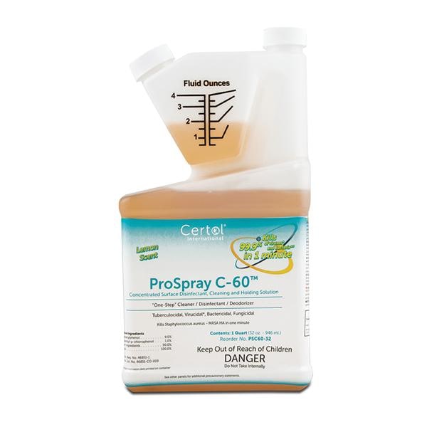 Disinfectant Solution ProSpray C-60 Meter Dose Lemon 32 oz 32oz/Bt