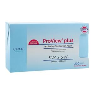 Proview Sterilization Pouch 3.5 in x 5.25 in 200/Bx, 6 BX/CA